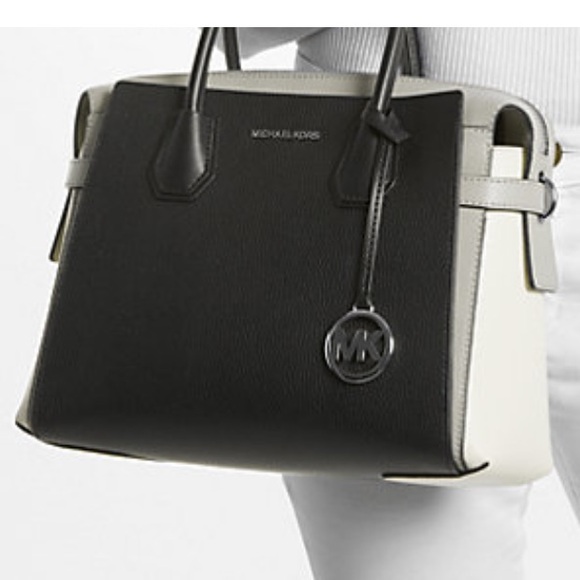 Micheal Kors Colour Block Satchel. Black, white and grey. Never worn. - Picture 8 of 9